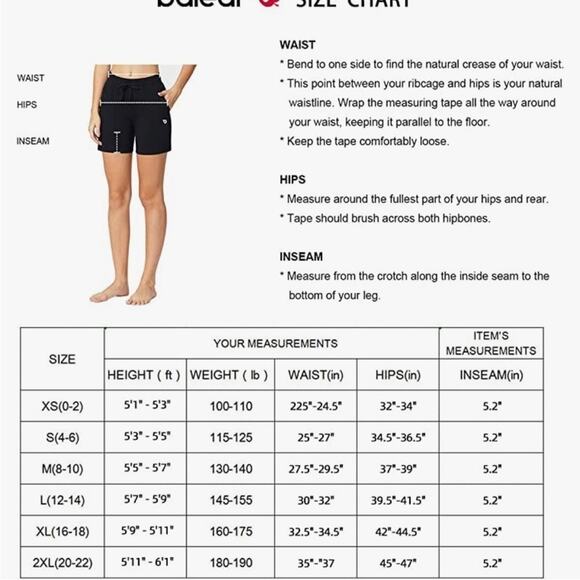 Baleaf Athletic Cotton Shorts Lounge Pull On Active Comfy Casual Sz Large Black - Picture 3 of 9